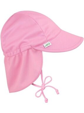 Green Sprouts i Play Sun Hat Pink 0-6 months Baby Flap Protection Swim UPF 50‎